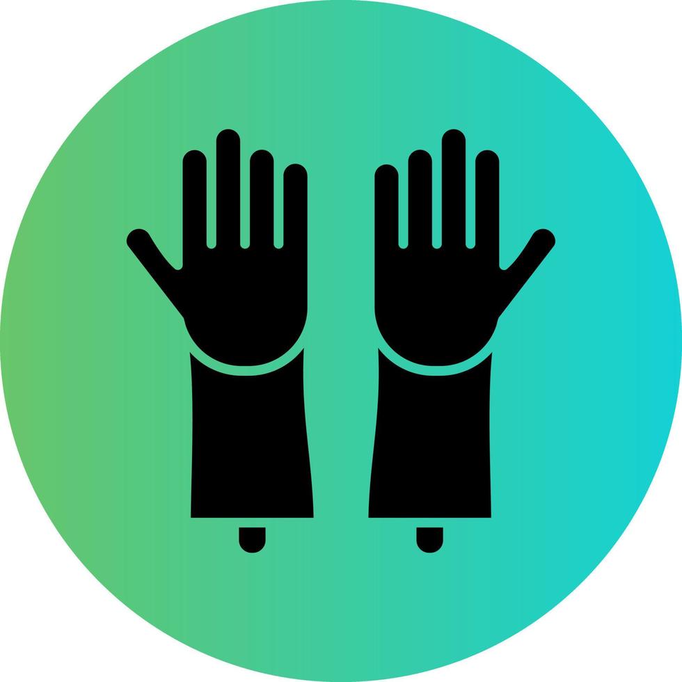 Cleaning Gloves Vector Icon Design