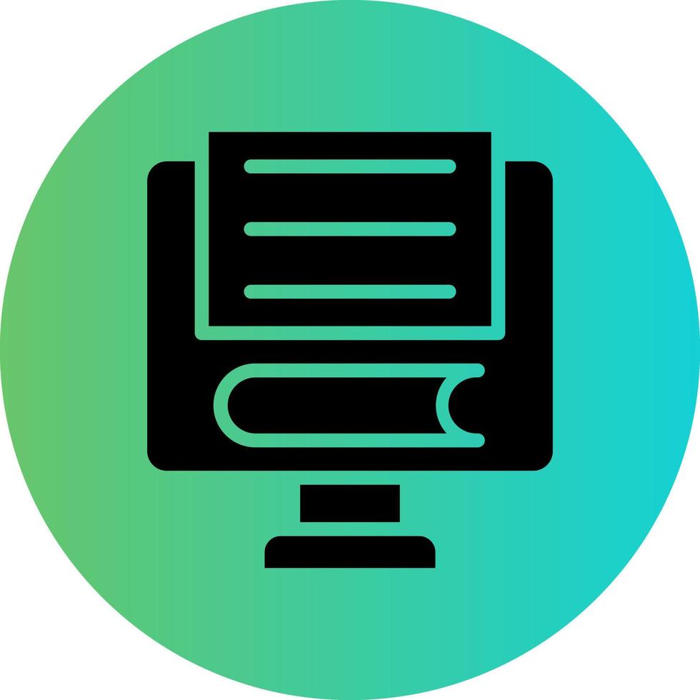 Online Exam Vector Icon Design