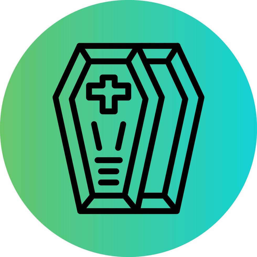 Coffin Vector Icon Style