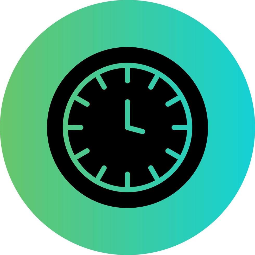 Wall Clock Vector Icon Design