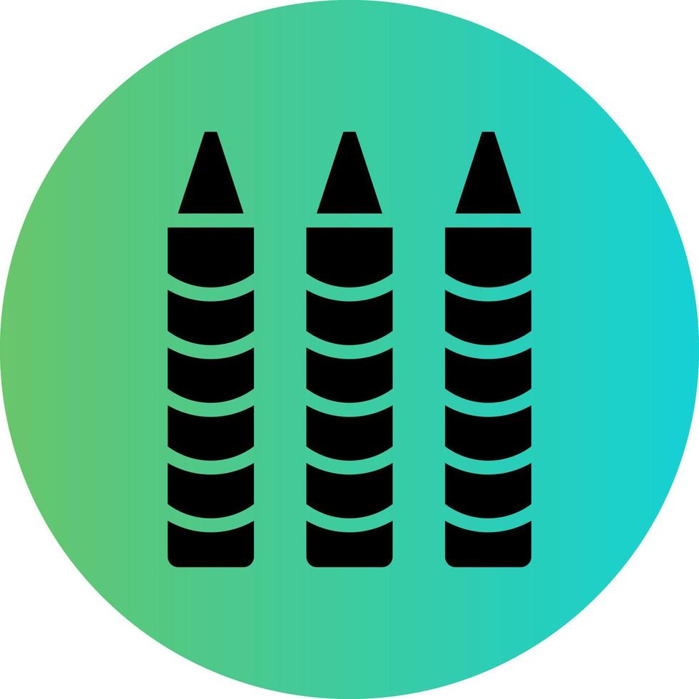 Crayons Vector Icon Design