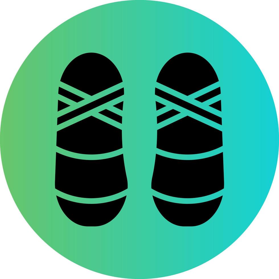 Ballet Shoes Vector Icon Design