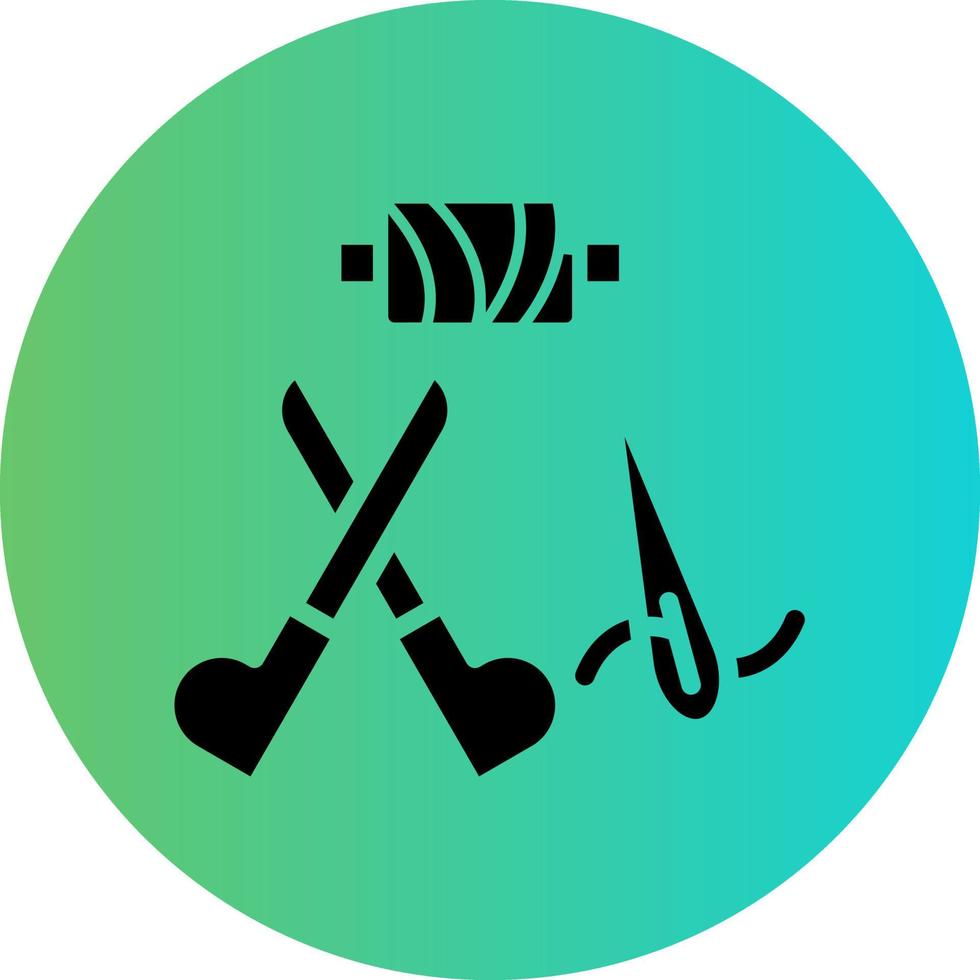 Sewing Tool Vector Icon Design