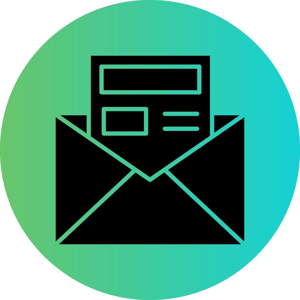Newsletter Vector Icon Design