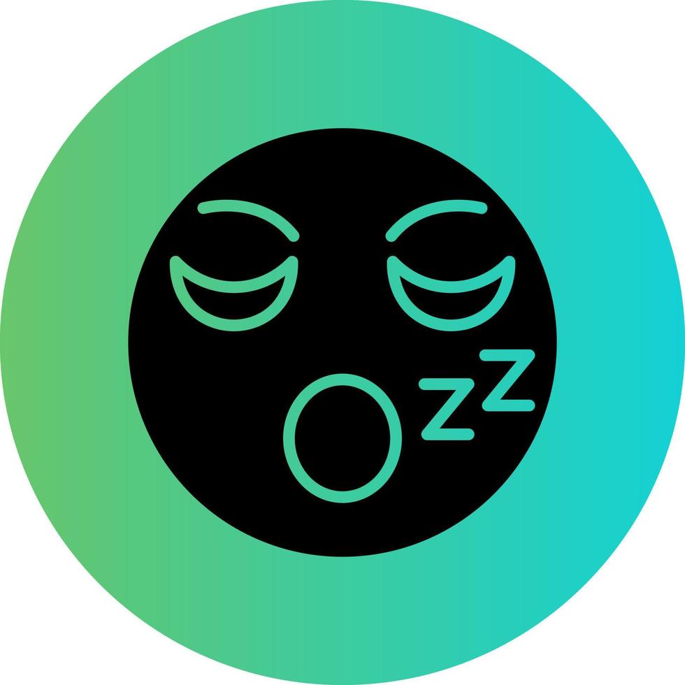 Sleepy Vector Icon Design