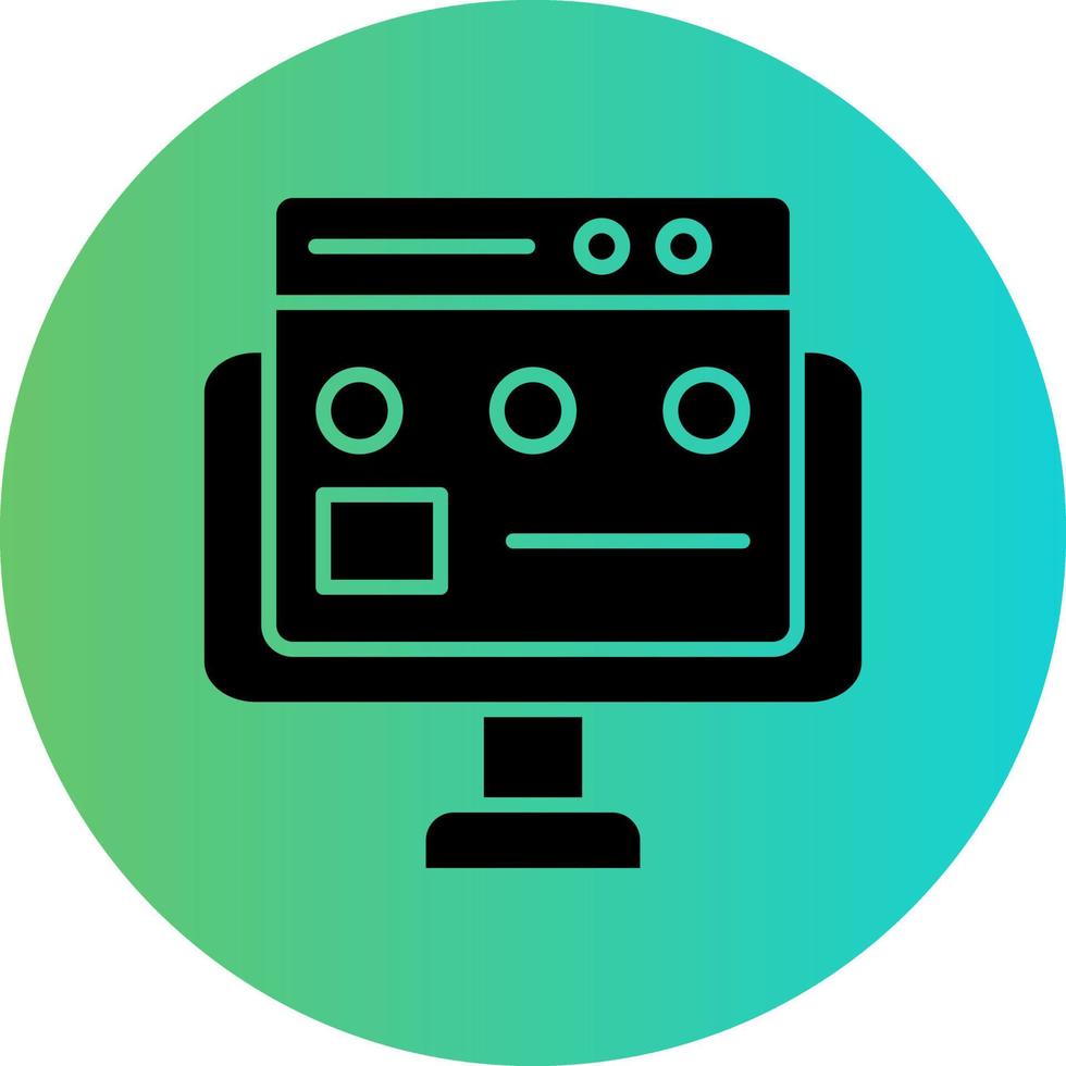 Landing Page Vector Icon Design
