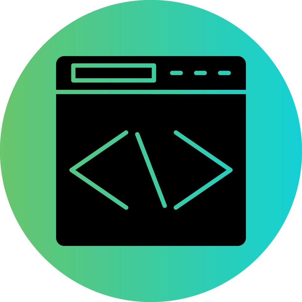 Coding Vector Icon Design