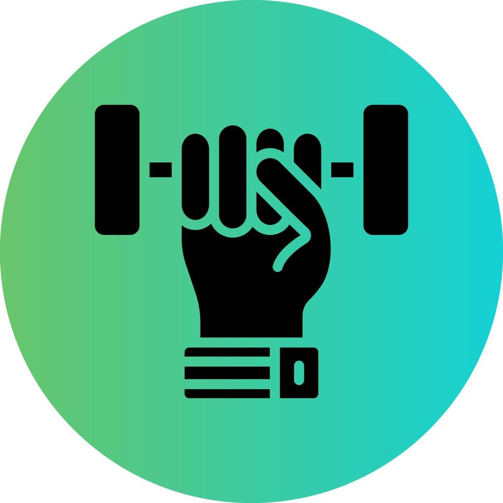 Weight Lifting Vector Icon Design