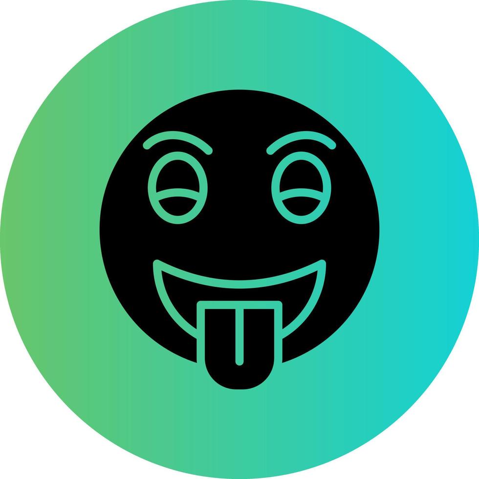 Tongue Out Vector Icon Design