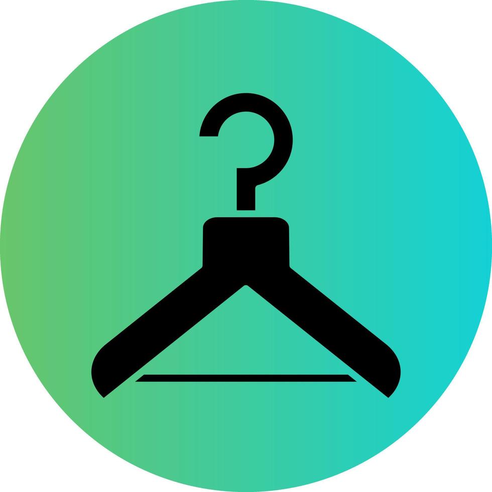 Coat Hanger Vector Icon Design