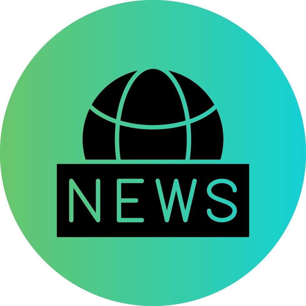 Global News Vector Icon Design