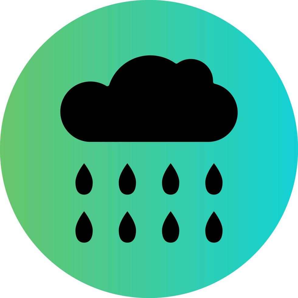 Raining Vector Icon Design