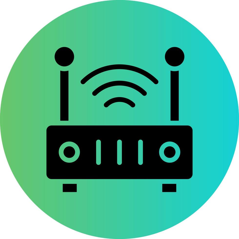 Wifi Router Vector Icon Design