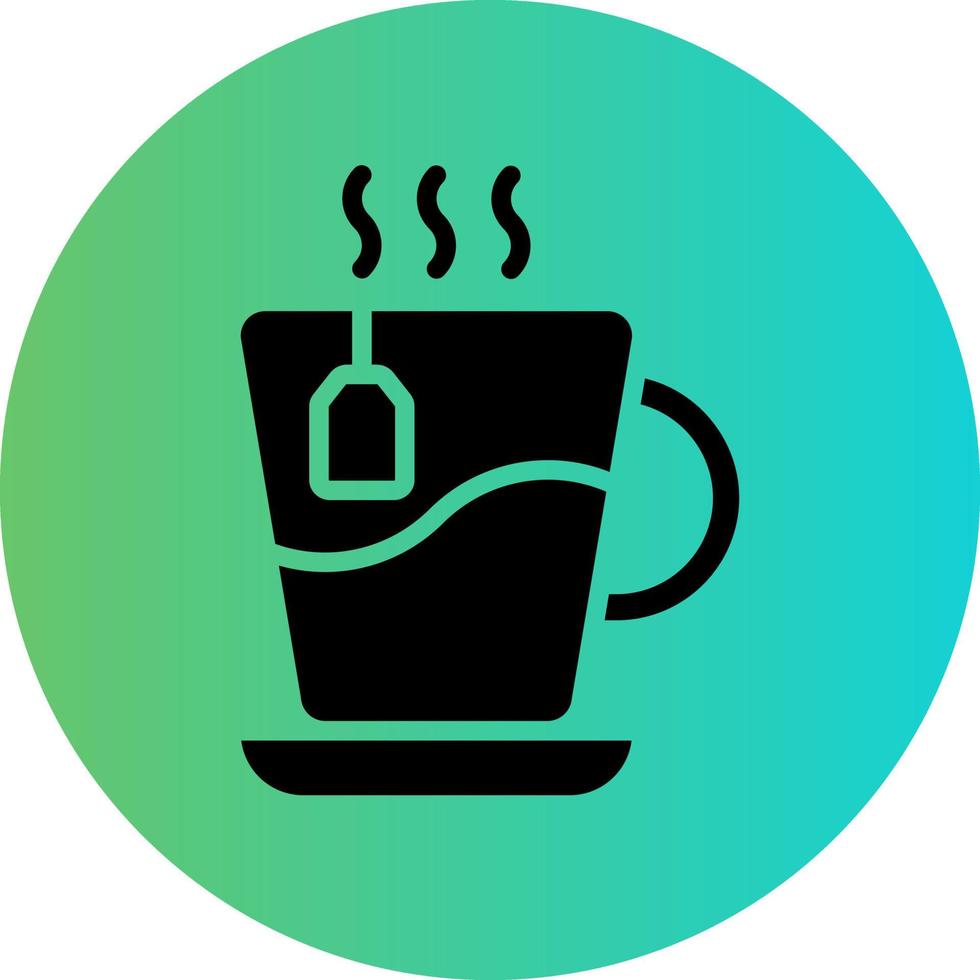 Tea Cup Vector Icon Design