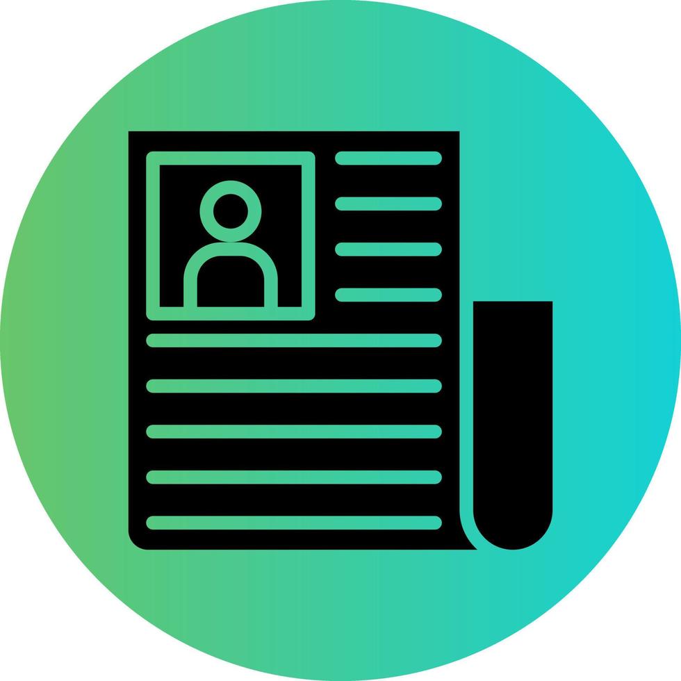 Newspaper Vector Icon Design