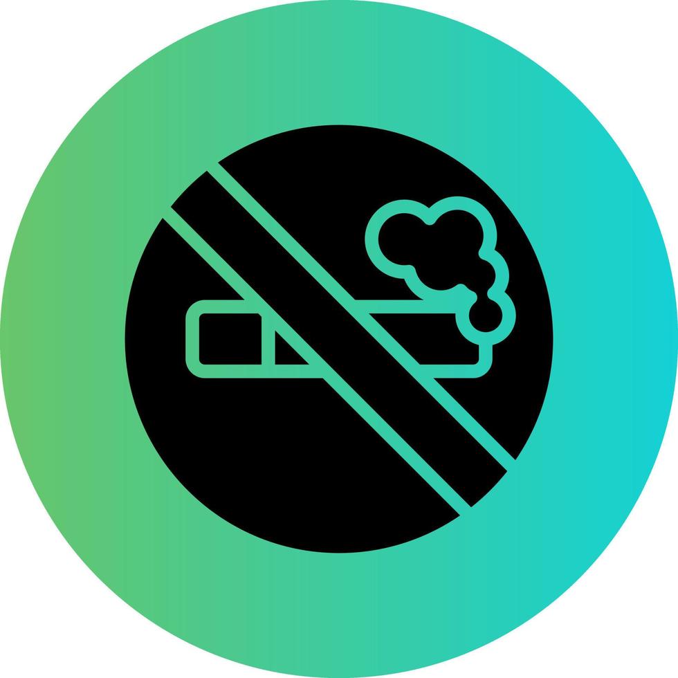 No Smoking Vector Icon Design