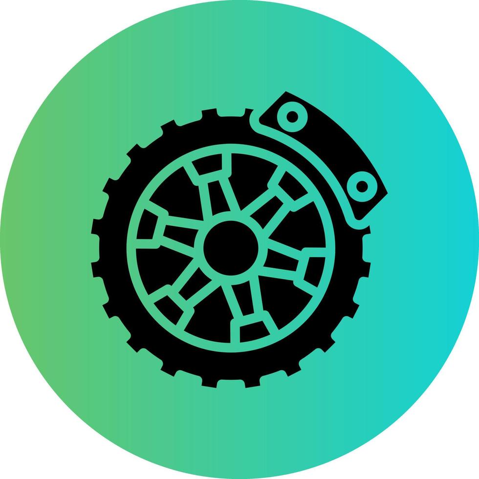 Brake Disc Vector Icon Design