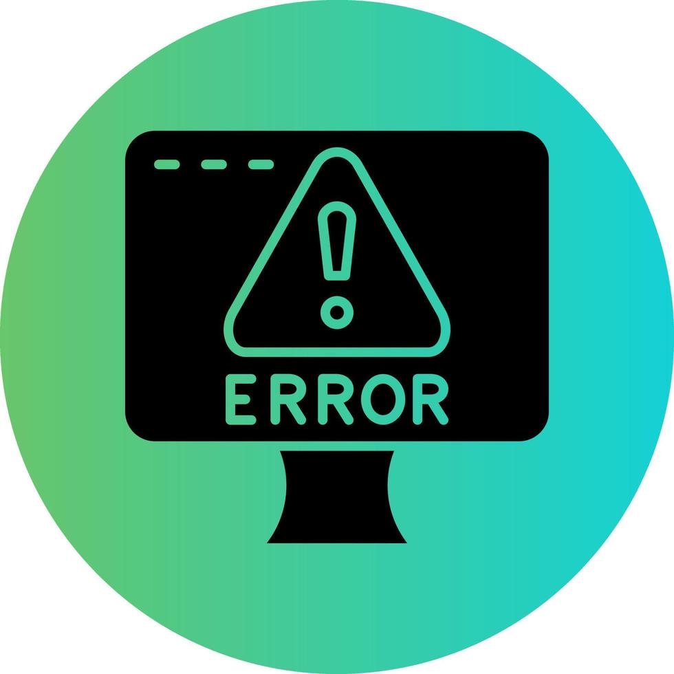 diseño de icono de vector de error