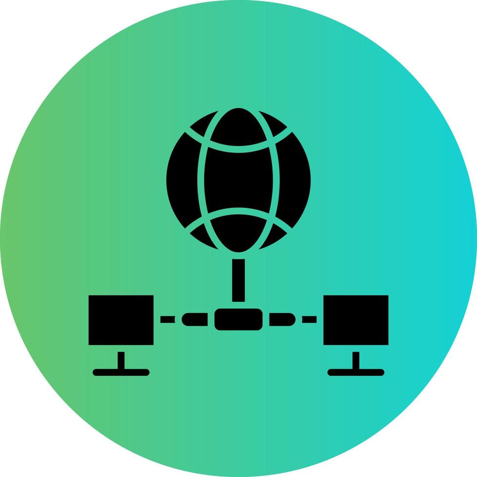 Global Network Vector Icon Design