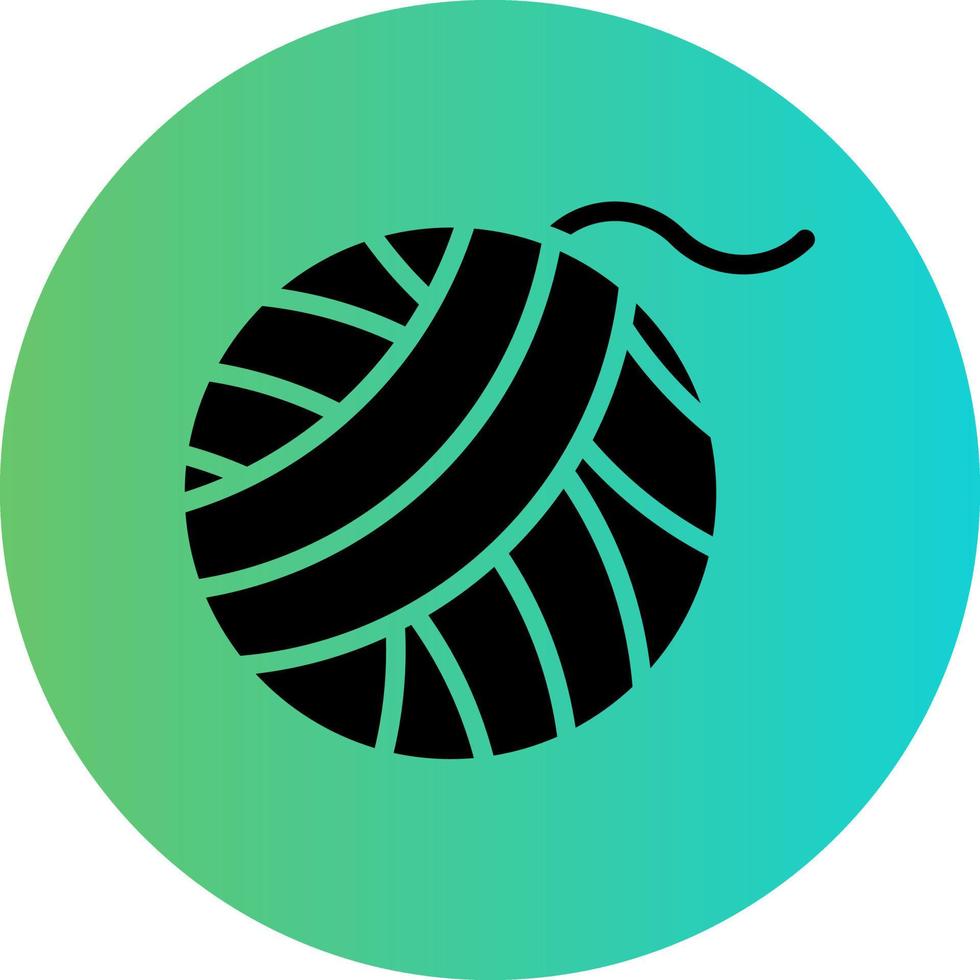 Yarn Ball Vector Icon Design