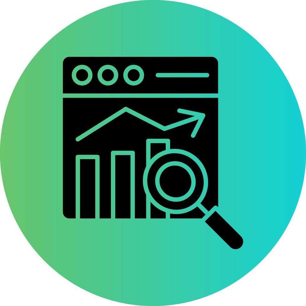 Market Analysis Vector Icon Design