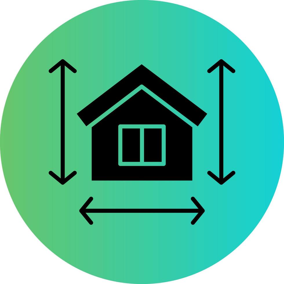 House Measurement Vector Icon Design