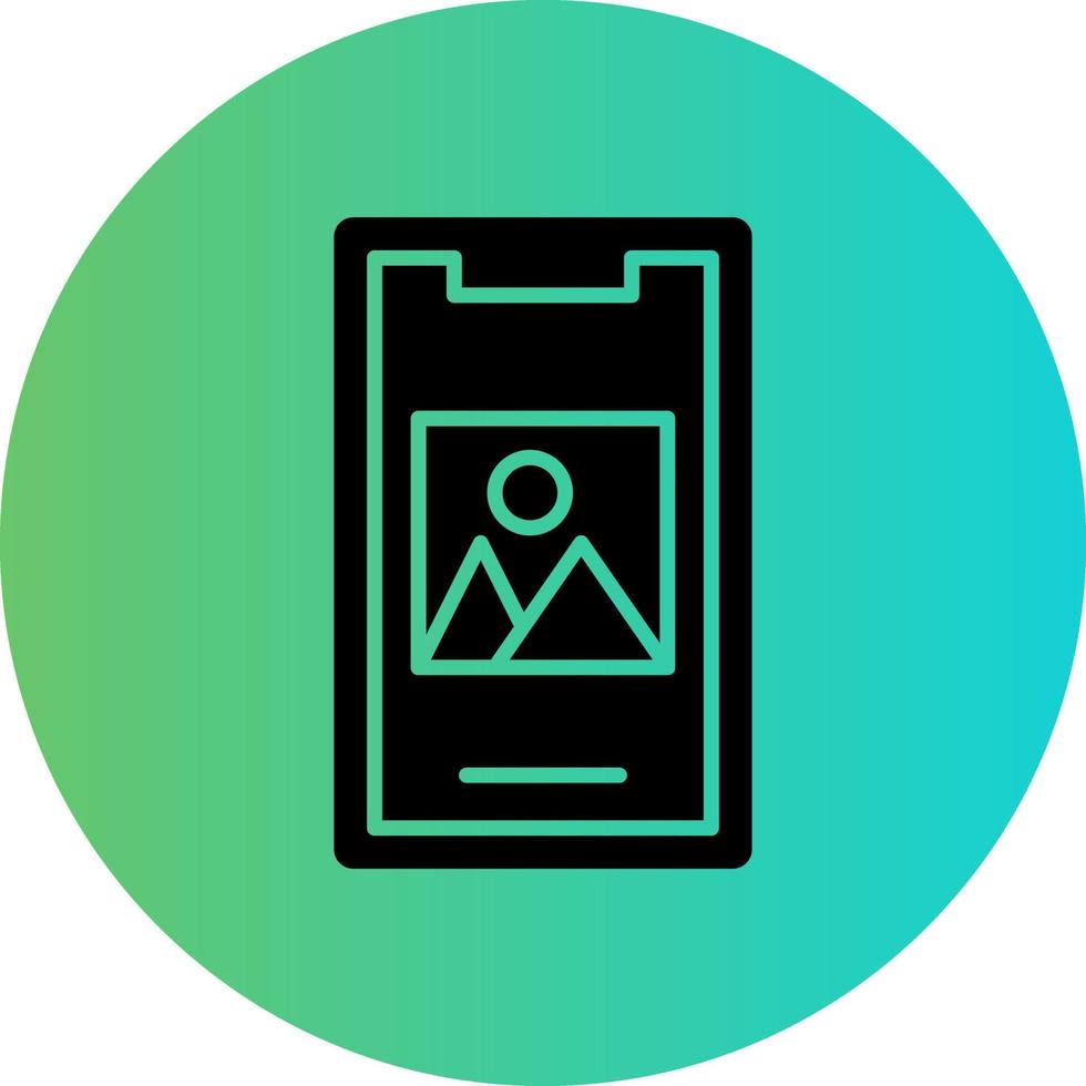 Mobile Image Vector Icon Design