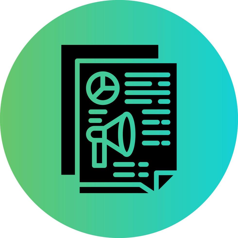 Marketing Report Vector Icon Design