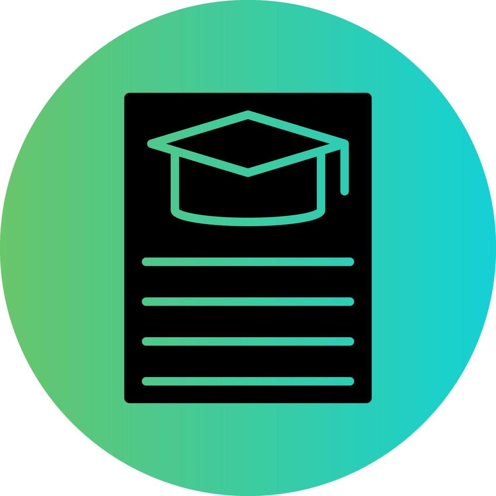 Curriculum Vector Icon Design