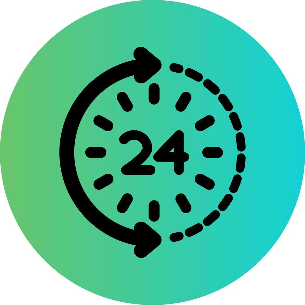 Hours Vector Icon Design