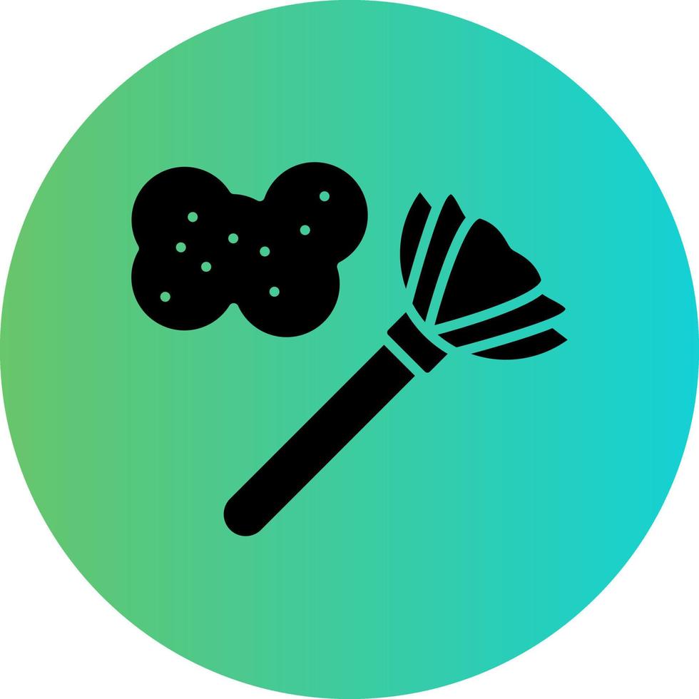 Dusting Vector Icon Design