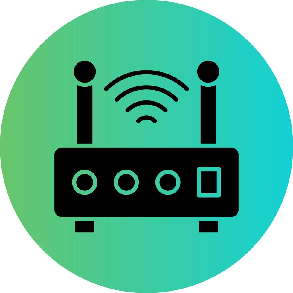 Wireless Router Vector Icon Design