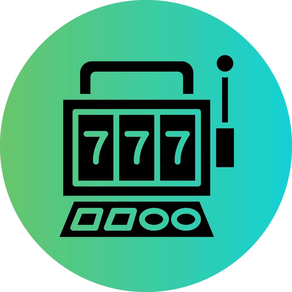 Slot Machine Vector Icon Design