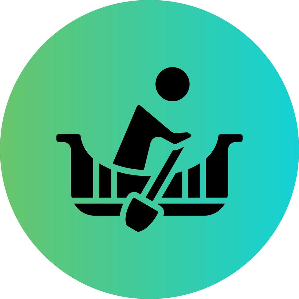 Rowing Vector Icon Design
