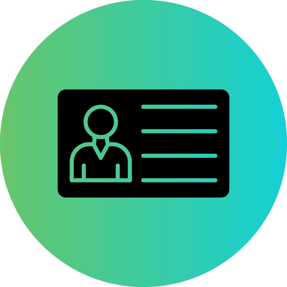 Member Card Vector Icon Design