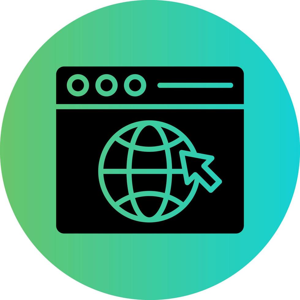 Web Browser Vector Icon Design