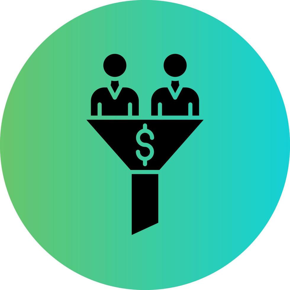 Sales Funnel Vector Icon Design