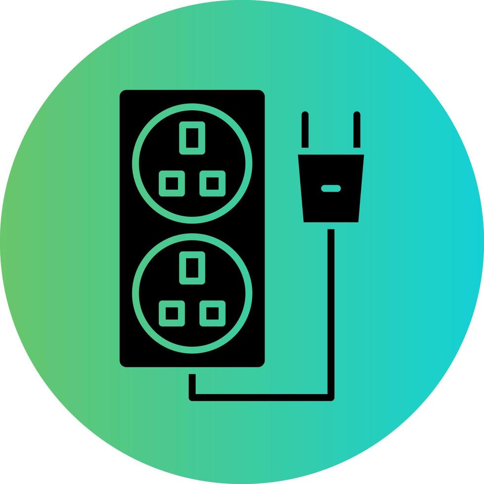 Power Socket Vector Icon Design