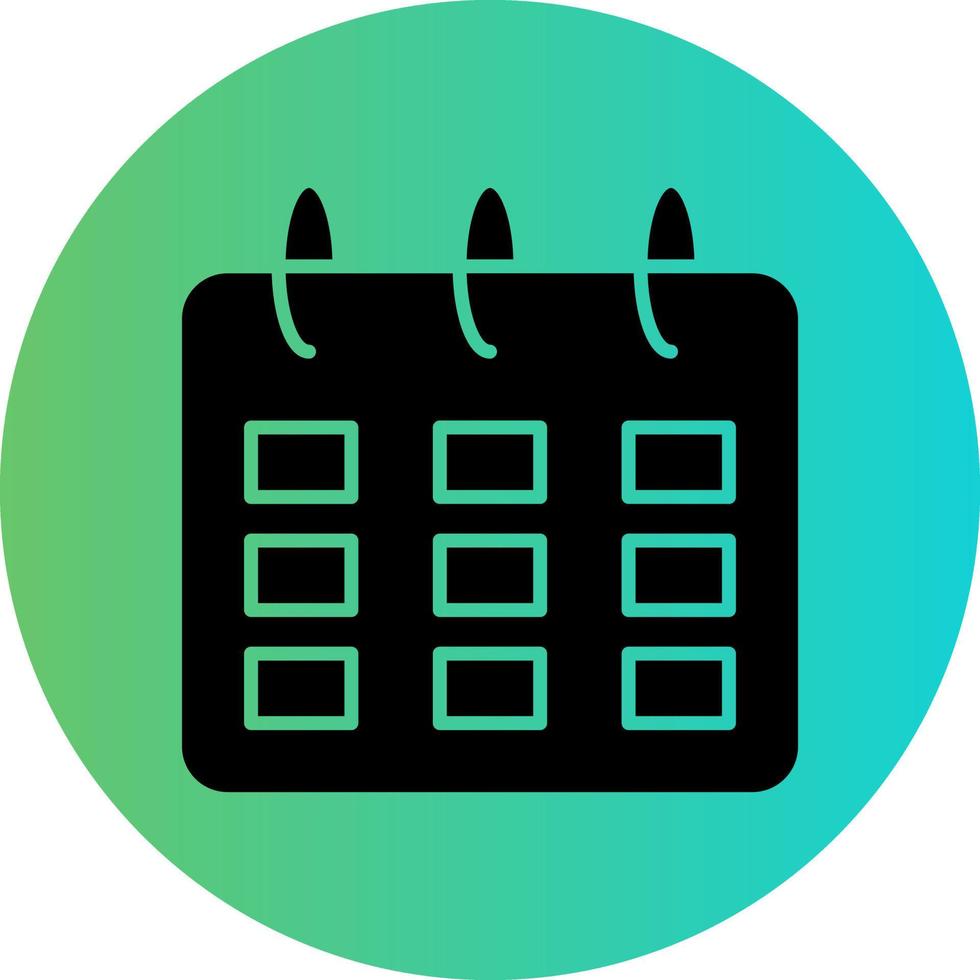 Spring Calendar Vector Icon Design