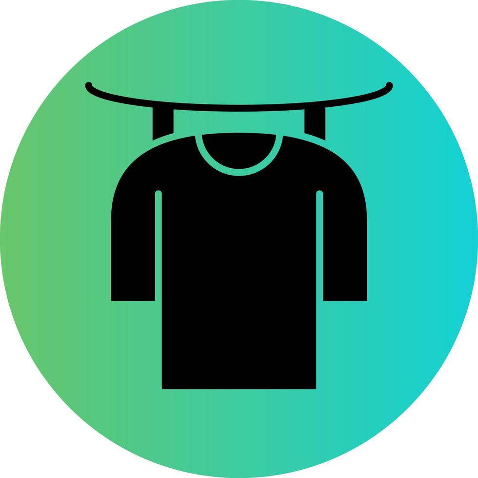 Drying Clothes Vector Icon Design