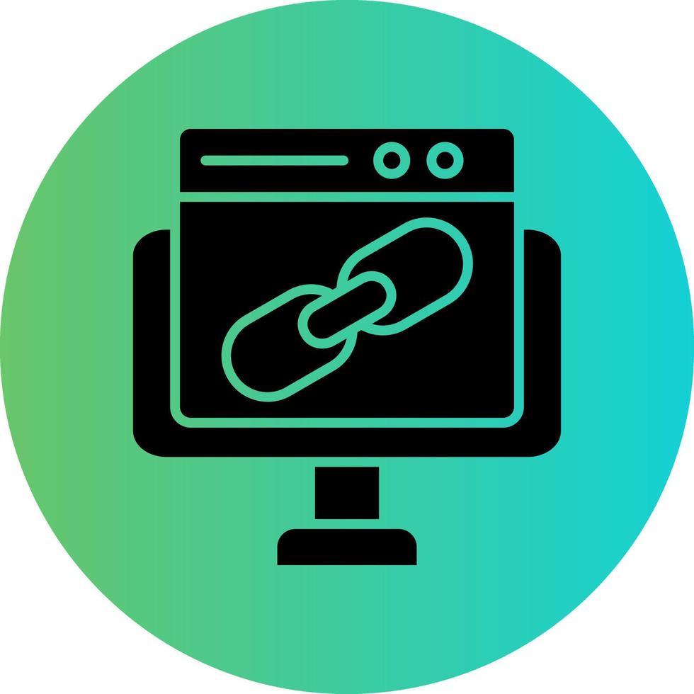Backlink Vector Icon Design
