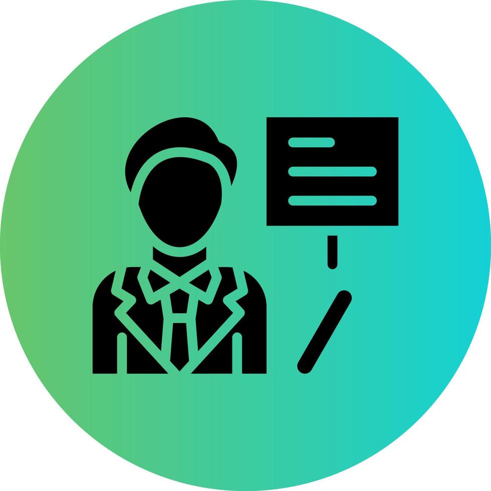 Teacher Vector Icon Design
