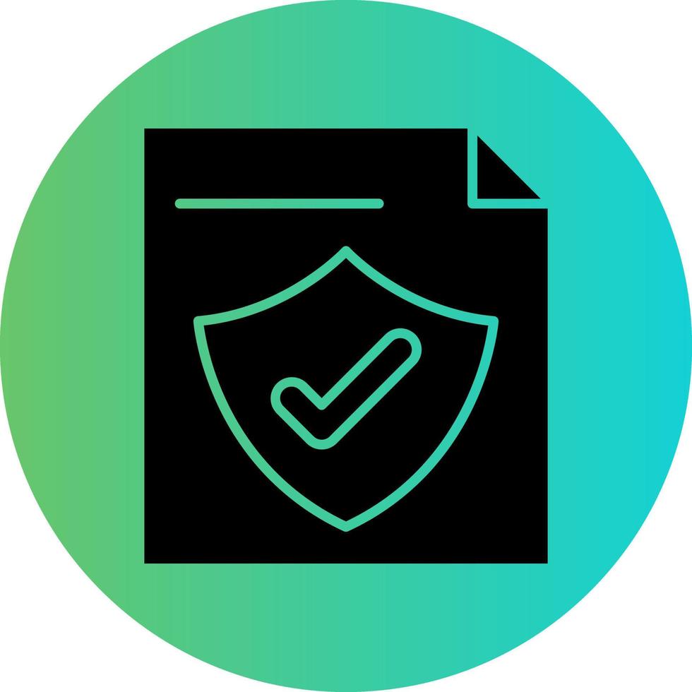 File Protection Vector Icon Design