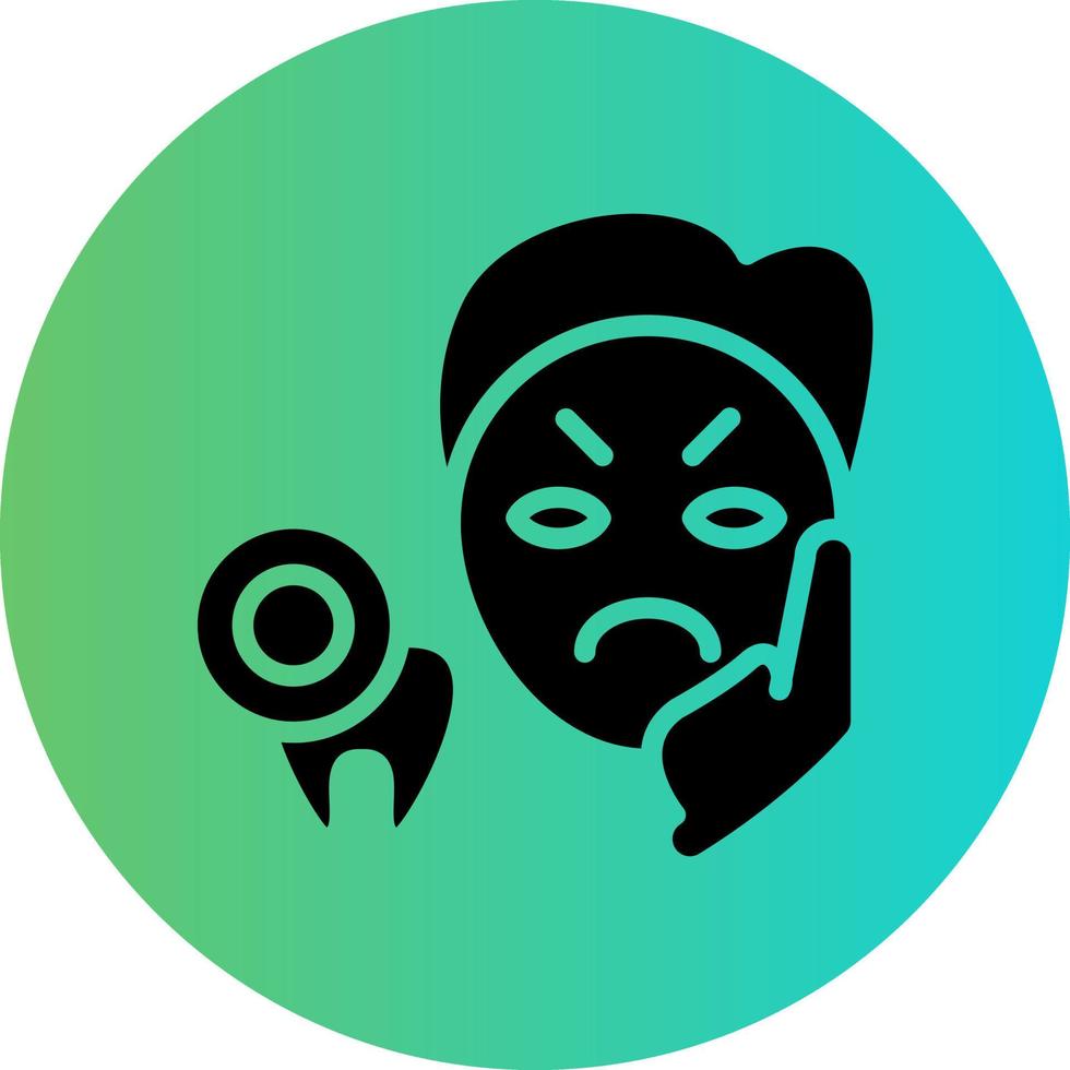 Toothache Vector Icon Design