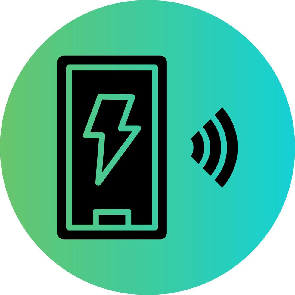 Wireless Charger Vector Icon Design