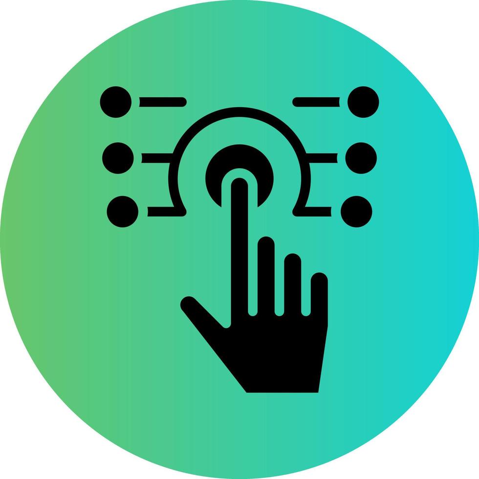 Touch Technology Vector Icon Design