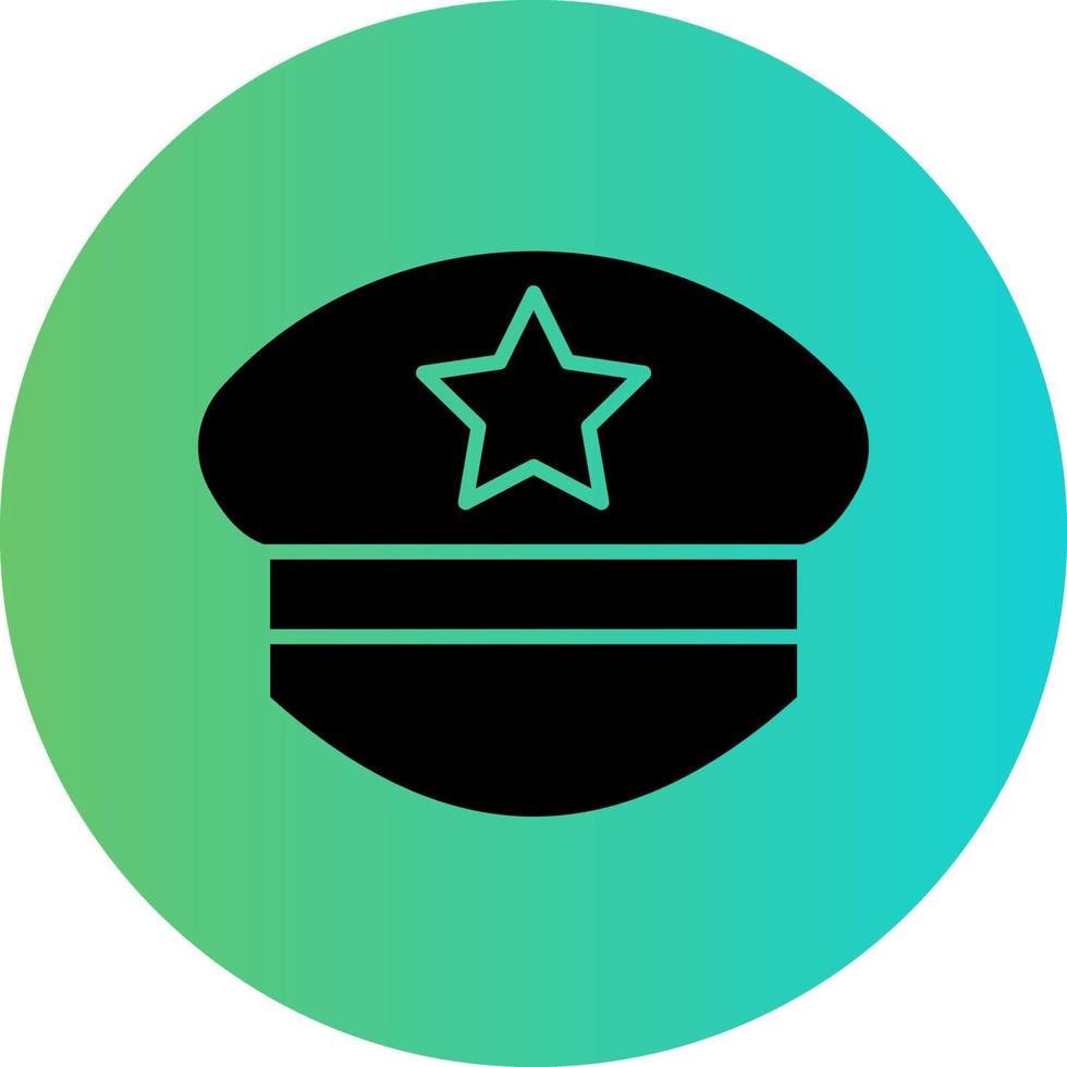 Police Hat Vector Icon Design