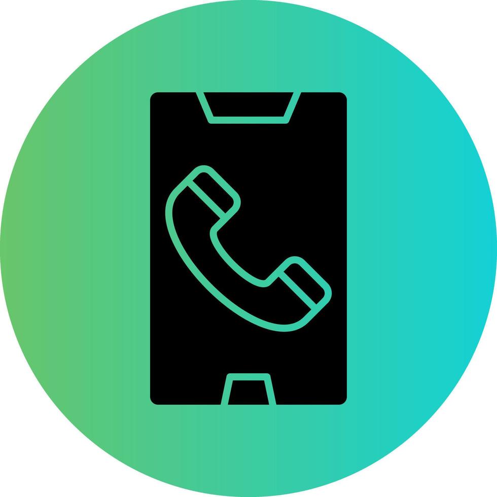 Mobile Call Vector Icon Design