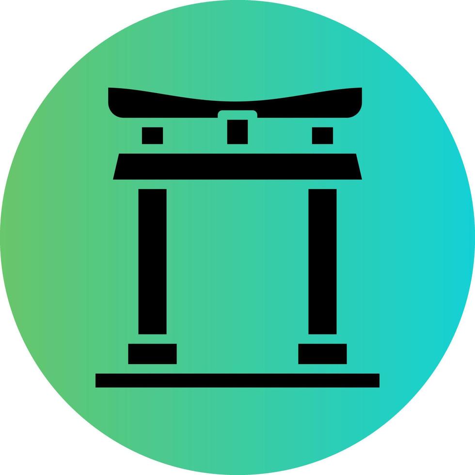 diseño de icono de vector de puerta torii