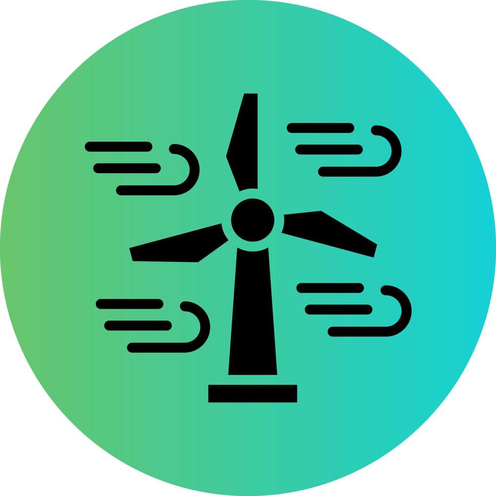 Wind Energy Vector Icon Design